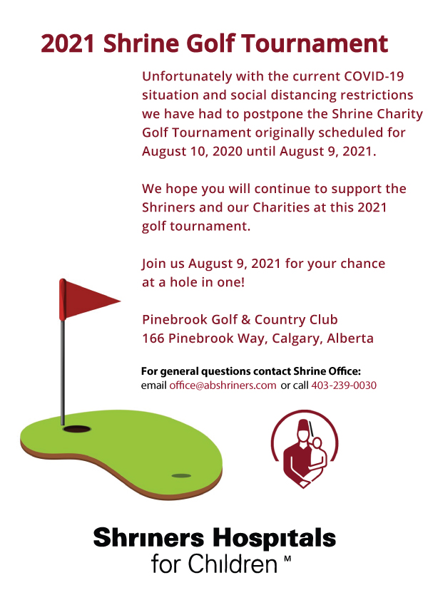 Golf Tournament Calgary Shriners